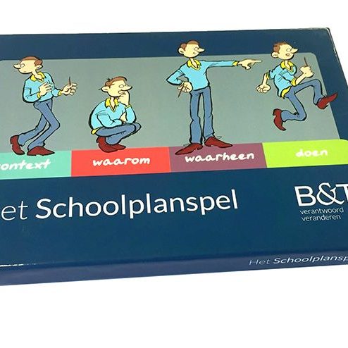 Schoolplanspel verpakkingsdoos met deksel, FC bedrukt