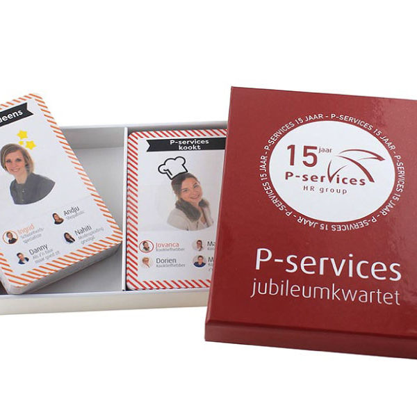 Op maat gemaakt bedrijfskwartetspel