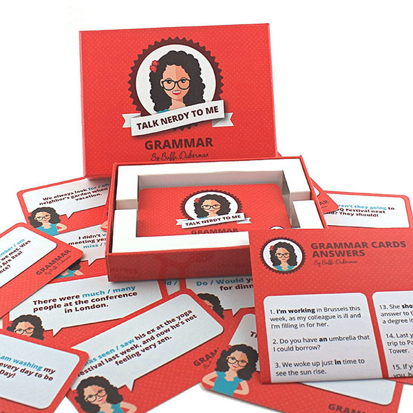 TalkNerdy-grammar kaartspel Kaartspel Engelse taal