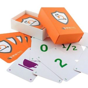 Planning pokerkaarten in doosje met deksel